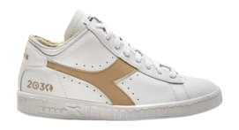 Diadora Women Game Row Cut 2030 White Wood Ash