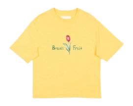 T-Shirt Bram's Fruit Men Tulip Aquarel Yellow