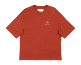 T-Shirt Bram's Fruit Homme Lemon Outline Logo Bordeaux