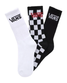 Socks Vans Kids Classic Crew Black Checkerboard (3 pack)