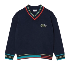 Trui Lacoste Kids AJ1201 Navy Blue Multico