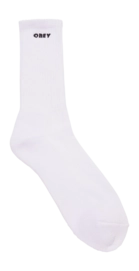Sock Obey Men Bold White
