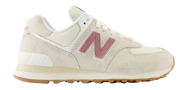 New Balance Women WL574QC2 Linen/Rosewood