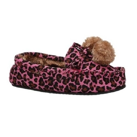 Pantoffels Ruby Brown Leopard Kids Pink