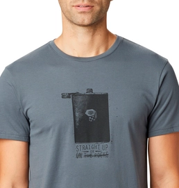 T-Shirt Mountain Hardwear Men Straight Up SS Graphite