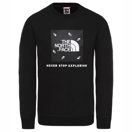 JUmper The North Face Youth Box Crew TNF Black Tossed Logo Print