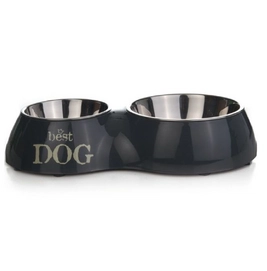 Voer En Drinkbak Beeztees Best Dog Melamine Grijs