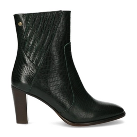 Fred de la Bretoniere Ankle Boot 8 CM Printed Leather Dark Green Damen-Schuhgröße 37