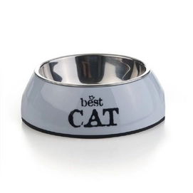 Voer- Of Drinkbak Beeztees Best Cat Melamine Grijs