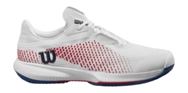 Tennisschuhe Wilson Kaos Swift 1.5 Clay Herren White Deja Vu Blue Wilson Red