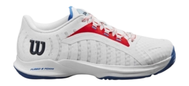 Padelschuhe Wilson Hurakn Pro W Damen White Wilson Red Deja Vu Blue