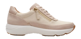 Sneaker Clarks Women Tivoli Zip Sand Combi