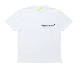 T-Shirt New Amsterdam Surf Association Throw Pocket Herren White