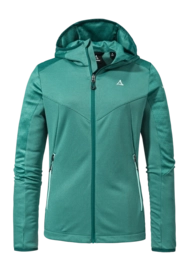 Fleece-Sweatjacke Schöffel Hoody Svardalen L Damen Teal