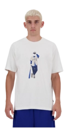 T-Shirt New Balance Athletics Baseball Herren Sea Salt