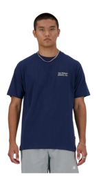 T-Shirt New Balance Men Athletics Flocked Navy
