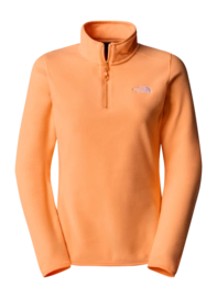 Pullover The North Face 100 Glacier 1/4 Zip Damen Bright Cantaloupe