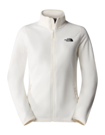 Zip Sweatshirt The North Face Women 100 Glacier Full Zip White Dune