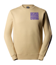 Trui The North Face Men Mountain Play Crew Khaki Stone