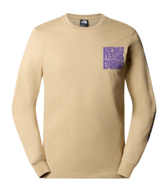 Longsleeve The North Face Men Mountain Play L/S Tee Khaki Stone