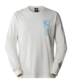 Langarmshirt The North Face Outdoor Graphic L/S Herren White Dune