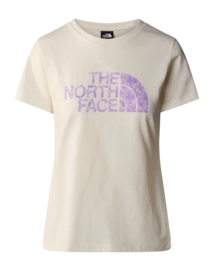 T-Shirt The North Face Women S/S Easy Tee White Dune Icy Lilac Ga