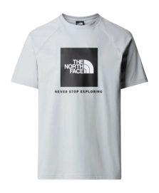 T-Shirt The North Face Men S/S Raglan Redbox Tee High Rise Grey