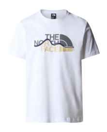 T-Shirt The North Face S/S Mountain Line Tee Herren TNF White