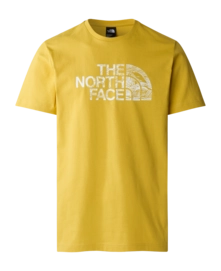 T-Shirt The North Face Men S/S Woodcut Dome Tee Yellow Silt