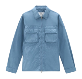 Overshirt Woolrich Crinkle Herren Pastel Indigo