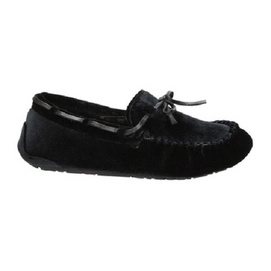 Hausschuhe Damen Ruby Brown Samt Schwarz