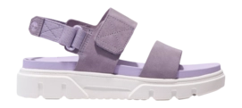 Timberland Women's Grayfield Sandal 2 Strap Medium Purple Suede 24