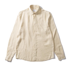 Hemd Edmmond Studios Linen Herren Plain Beige