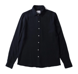Shirt Edmmond Studios Men Snap Plain Navy