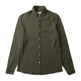 Chemise Edmmond Studios Men Snap Plain Khaki