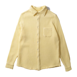Hemd Edmmond Studios Waffle Herren Plain Light Yellow
