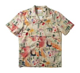 Shirt Short Sleeve Edmmond Studios Men Acuarel SS Plain Tan
