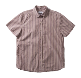 Hemd Edmmond Studios Stripes SS Herren Plain Plum