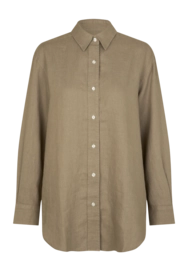 Bluse Samsøe Samsøe Salova Shirt Damen Chinchilla