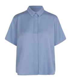 Bluse Samsøe Samsøe Mina SS Shirt Damen Blue Heron