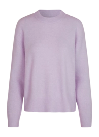 Langarmshirt Samsøe Samsøe Anour O-N Damen Lilac Snow