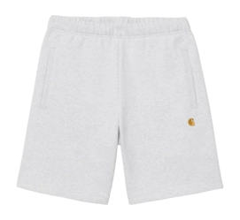 Shorts Carhartt WIP Unisex Chase Sweat Short Ash Heather / Gold