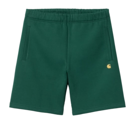 Shorts Carhartt WIP Unisexe Chase Sweat Short Chervil / Gold