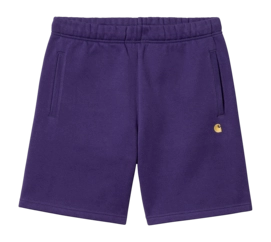 Shorts Carhartt WIP Unisexe Chase Sweat Short Tyrian / Gold