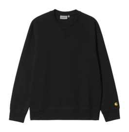 Sweater Carhartt WIP Chase Sweat Unisex Black / Gold