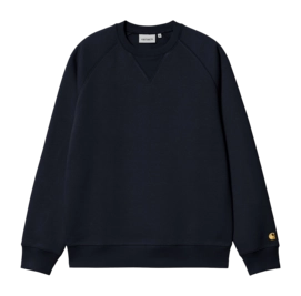 Pullover Carhartt WIP Chase Sweat Unisex Dark Navy / Gold