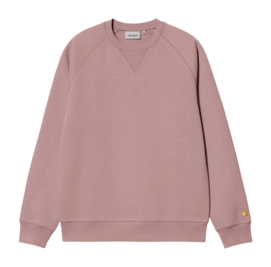 Pullover Carhartt WIP Chase Sweat Unisex Glassy Pink / Gold