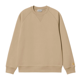 Pull Carhartt WIP Unisexe Chase Sweat Sable / Gold