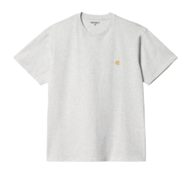 T-Shirt Carhartt WIP Unisexe S/S Chase Ash Heather / Gold
