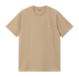 T-Shirt Carhartt WIP Unisexe S/S Chase Sable / Gold